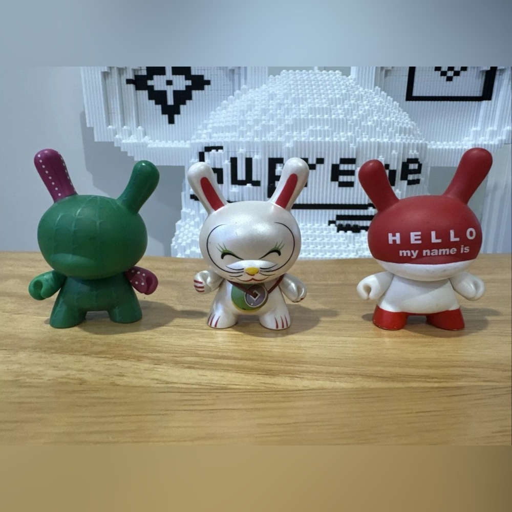 Colorful Vinyl Bunny Figures